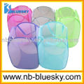 Colorful collapsible foldable laundry basket